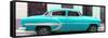 Cuba Fuerte Collection Panoramic - Turquoise Bel Air Classic Car-Philippe Hugonnard-Framed Stretched Canvas