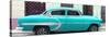 Cuba Fuerte Collection Panoramic - Turquoise Bel Air Classic Car-Philippe Hugonnard-Stretched Canvas