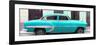 Cuba Fuerte Collection Panoramic - Turquoise Bel Air Classic Car-Philippe Hugonnard-Framed Photographic Print