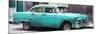 Cuba Fuerte Collection Panoramic - Turquoise Chevy-Philippe Hugonnard-Mounted Photographic Print