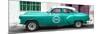 Cuba Fuerte Collection Panoramic - Turquoise Pontiac 1953 Original Classic Car-Philippe Hugonnard-Mounted Photographic Print