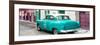 Cuba Fuerte Collection Panoramic - Turquoise Taxi Pontiac 1953-Philippe Hugonnard-Framed Photographic Print