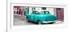 Cuba Fuerte Collection Panoramic - Turquoise Taxi Pontiac 1953-Philippe Hugonnard-Framed Photographic Print