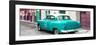 Cuba Fuerte Collection Panoramic - Turquoise Taxi Pontiac 1953-Philippe Hugonnard-Framed Photographic Print