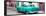 Cuba Fuerte Collection Panoramic - Turquoise Taxi Pontiac 1953-Philippe Hugonnard-Framed Stretched Canvas