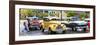 Cuba Fuerte Collection Panoramic - Vintage American Car Taxi of Havana-Philippe Hugonnard-Framed Premium Photographic Print