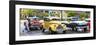 Cuba Fuerte Collection Panoramic - Vintage American Car Taxi of Havana-Philippe Hugonnard-Framed Premium Photographic Print