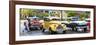 Cuba Fuerte Collection Panoramic - Vintage American Car Taxi of Havana-Philippe Hugonnard-Framed Photographic Print