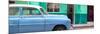 Cuba Fuerte Collection Panoramic - Vintage Blue Car of Havana-Philippe Hugonnard-Mounted Photographic Print