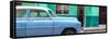 Cuba Fuerte Collection Panoramic - Vintage Blue Car of Havana-Philippe Hugonnard-Framed Stretched Canvas