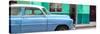 Cuba Fuerte Collection Panoramic - Vintage Blue Car of Havana-Philippe Hugonnard-Stretched Canvas