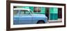 Cuba Fuerte Collection Panoramic - Vintage Blue Car of Havana-Philippe Hugonnard-Framed Photographic Print