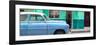 Cuba Fuerte Collection Panoramic - Vintage Blue Car of Havana-Philippe Hugonnard-Framed Photographic Print