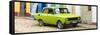 Cuba Fuerte Collection Panoramic - Vintage Car in Trinidad-Philippe Hugonnard-Framed Stretched Canvas