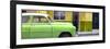 Cuba Fuerte Collection Panoramic - Vintage Green Car of Havana-Philippe Hugonnard-Framed Photographic Print