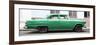 Cuba Fuerte Collection Panoramic - Vintage Green Car-Philippe Hugonnard-Framed Photographic Print