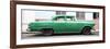 Cuba Fuerte Collection Panoramic - Vintage Green Car-Philippe Hugonnard-Framed Photographic Print