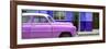 Cuba Fuerte Collection Panoramic - Vintage Hot Pink Car of Havana-Philippe Hugonnard-Framed Photographic Print