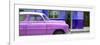 Cuba Fuerte Collection Panoramic - Vintage Hot Pink Car of Havana-Philippe Hugonnard-Framed Photographic Print