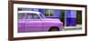 Cuba Fuerte Collection Panoramic - Vintage Hot Pink Car of Havana-Philippe Hugonnard-Framed Photographic Print