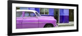 Cuba Fuerte Collection Panoramic - Vintage Hot Pink Car of Havana-Philippe Hugonnard-Framed Photographic Print