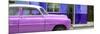 Cuba Fuerte Collection Panoramic - Vintage Hot Pink Car of Havana-Philippe Hugonnard-Mounted Photographic Print