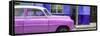 Cuba Fuerte Collection Panoramic - Vintage Hot Pink Car of Havana-Philippe Hugonnard-Framed Stretched Canvas