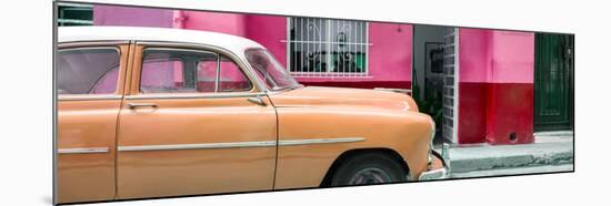 Cuba Fuerte Collection Panoramic - Vintage Orange Car of Havana-Philippe Hugonnard-Mounted Photographic Print