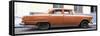 Cuba Fuerte Collection Panoramic - Vintage Orange Car-Philippe Hugonnard-Framed Stretched Canvas