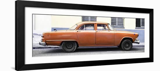 Cuba Fuerte Collection Panoramic - Vintage Orange Car-Philippe Hugonnard-Framed Photographic Print