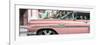 Cuba Fuerte Collection Panoramic - Vintage Pink Car "Streetmachine"-Philippe Hugonnard-Framed Photographic Print