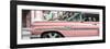 Cuba Fuerte Collection Panoramic - Vintage Pink Car "Streetmachine"-Philippe Hugonnard-Framed Photographic Print