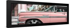 Cuba Fuerte Collection Panoramic - Vintage Pink Car "Streetmachine"-Philippe Hugonnard-Framed Photographic Print