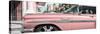 Cuba Fuerte Collection Panoramic - Vintage Pink Car "Streetmachine"-Philippe Hugonnard-Stretched Canvas