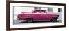 Cuba Fuerte Collection Panoramic - Vintage Pink Car-Philippe Hugonnard-Framed Photographic Print