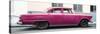 Cuba Fuerte Collection Panoramic - Vintage Pink Car-Philippe Hugonnard-Stretched Canvas