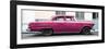 Cuba Fuerte Collection Panoramic - Vintage Pink Car-Philippe Hugonnard-Framed Photographic Print