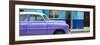 Cuba Fuerte Collection Panoramic - Vintage Purple Car of Havana-Philippe Hugonnard-Framed Photographic Print