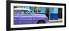 Cuba Fuerte Collection Panoramic - Vintage Purple Car of Havana-Philippe Hugonnard-Framed Photographic Print