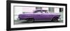 Cuba Fuerte Collection Panoramic - Vintage Purple Car-Philippe Hugonnard-Framed Photographic Print