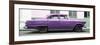 Cuba Fuerte Collection Panoramic - Vintage Purple Car-Philippe Hugonnard-Framed Photographic Print