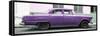 Cuba Fuerte Collection Panoramic - Vintage Purple Car-Philippe Hugonnard-Framed Stretched Canvas