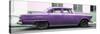 Cuba Fuerte Collection Panoramic - Vintage Purple Car-Philippe Hugonnard-Stretched Canvas