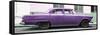 Cuba Fuerte Collection Panoramic - Vintage Purple Car-Philippe Hugonnard-Framed Stretched Canvas