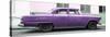 Cuba Fuerte Collection Panoramic - Vintage Purple Car-Philippe Hugonnard-Stretched Canvas