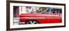 Cuba Fuerte Collection Panoramic - Vintage Red Car "Streetmachine"-Philippe Hugonnard-Framed Photographic Print