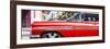 Cuba Fuerte Collection Panoramic - Vintage Red Car "Streetmachine"-Philippe Hugonnard-Framed Photographic Print