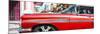 Cuba Fuerte Collection Panoramic - Vintage Red Car "Streetmachine"-Philippe Hugonnard-Mounted Photographic Print