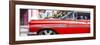 Cuba Fuerte Collection Panoramic - Vintage Red Car "Streetmachine"-Philippe Hugonnard-Framed Photographic Print