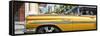 Cuba Fuerte Collection Panoramic - Vintage Yellow Car "Streetmachine"-Philippe Hugonnard-Framed Stretched Canvas